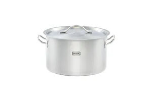 Garnek średni z pokrywką, stalowy, Ø 360 mm, V 22.4 l Gredil 012365