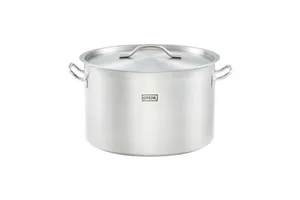 Garnek średni z pokrywką, stalowy, Ø 400 mm, V 32.6 l Gredil 012405