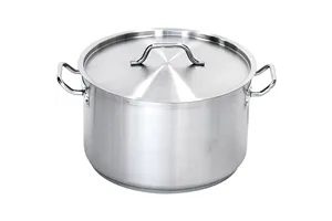 Garnek średni z pokrywki, stalowy, Ø 450 mm, V 57.3 l Stalgast 012452