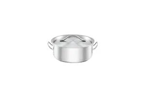 Garnek niski z pokrywką, stalowy, Basic, Ø 160 mm, V 1.2 l Stalgast 013166