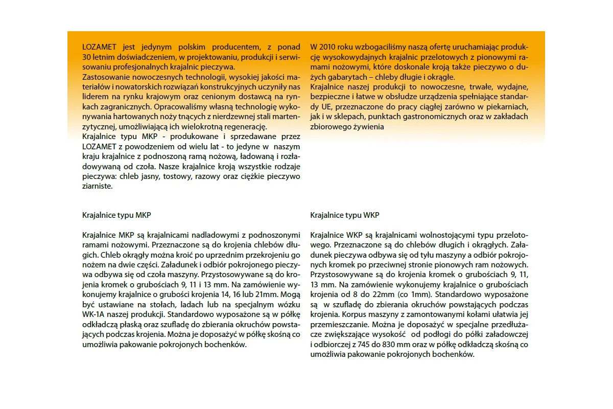 Krajalnica pieczywa (grubość kromek 9 mm), zasilanie 230V MKP-09.6