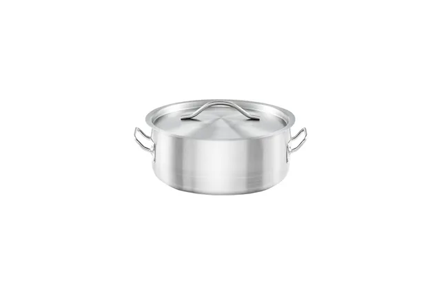 Garnek niski z pokrywką, stalowy, Basic, Ø 200 mm, V 2.2 l Stalgast 013206