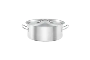 Garnek niski z pokrywką, stalowy, Basic, Ø 280 mm, V 5.5 l Stalgast 013286