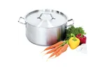 Garnek niski z pokrywką, stalowy, Ø 320 mm, V 12.9 l Stalgast 013322