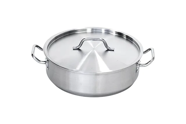 Garnek stalowy do duszenia z pokrywką, Ø 360 mm, V 11.2 l Stalgast 016362