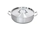 Garnek stalowy do duszenia z pokrywką, Ø 360 mm, V 11.2 l Stalgast 016362