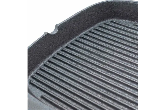 Patelnia żeliwna, ryflowana, 240x240 mm Stalgast 049003