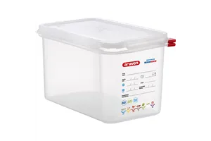 Pojemnik z polipropylenu z pokrywką szczelną, GN 1/4, H 150 mm Araven 164155