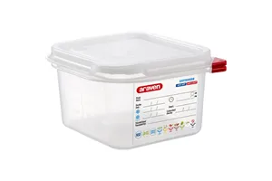 Pojemnik z polipropylenu z pokrywką szczelną, GN 1/6, H 100 mm Araven 166105