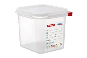 Pojemnik z polipropylenu z pokrywką szczelną, GN 1/6, H 150 mm Araven 166155