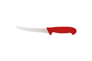 Nóż do oddzielania kości, zagięty, HACCP, czerwony, L 150 mm Stalgast 283157