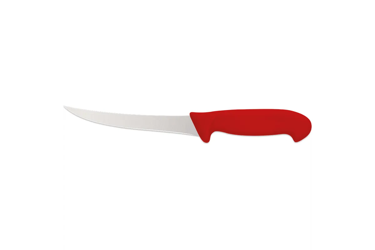Nóż do oddzielania kości, zagięty, HACCP, czerwony, L 150 mm Stalgast 283157