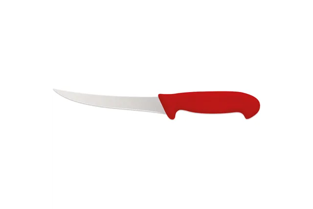 Nóż do oddzielania kości, zagięty, HACCP, czerwony, L 150 mm Stalgast 283157
