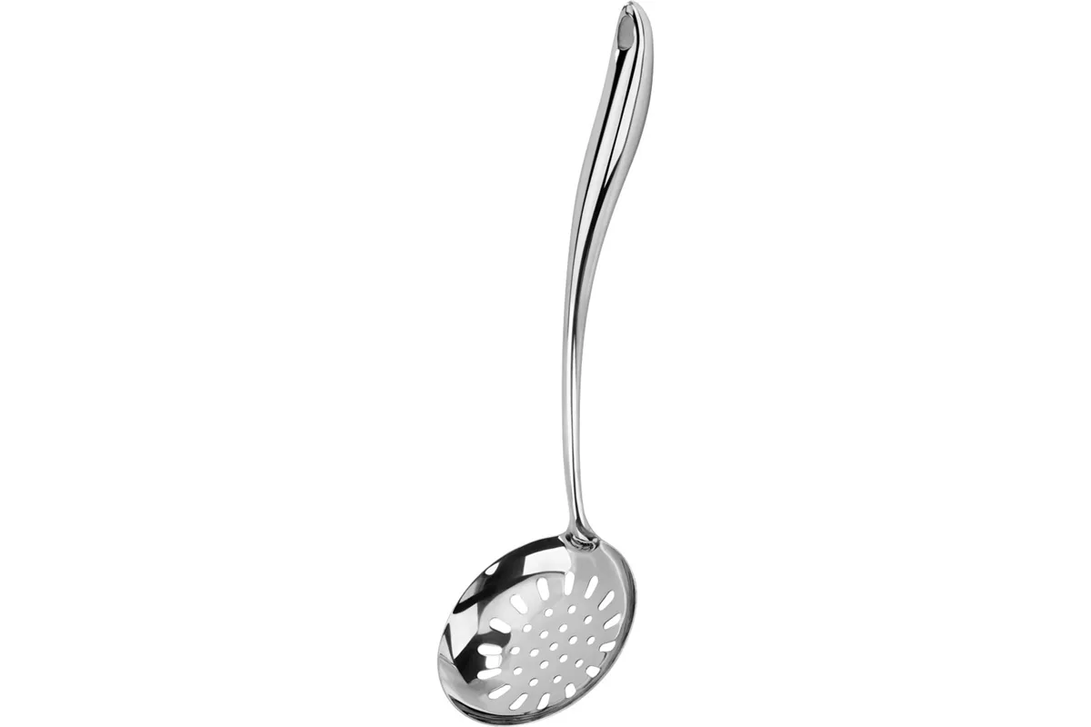 Łyżka cedzakowa do serwowania z otworem do zawieszenia, L 390 mm Stalgast 320071