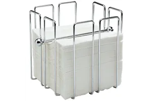 Stojak na serwetki wysoki chromowany, 195x195x190 mm Stalgast 364204