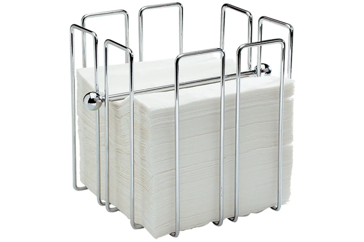Stojak na serwetki wysoki chromowany, 195x195x190 mm Stalgast 364204