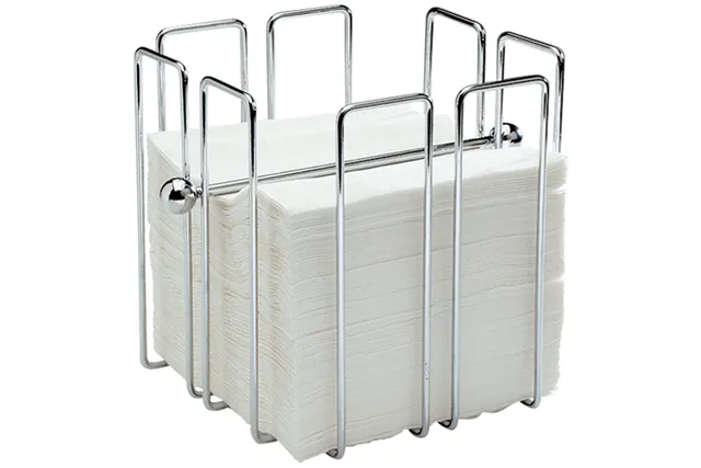 Stojak na serwetki wysoki chromowany, 195x195x190 mm Stalgast 364204
