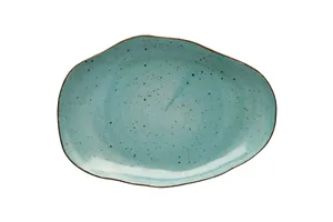 Talerz płytki, kolor morski, Stone Age, Ø 210 mm Lubiana 390050