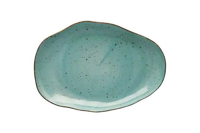 Talerz płytki, kolor morski, Stone Age, Ø 210 mm Lubiana 390050