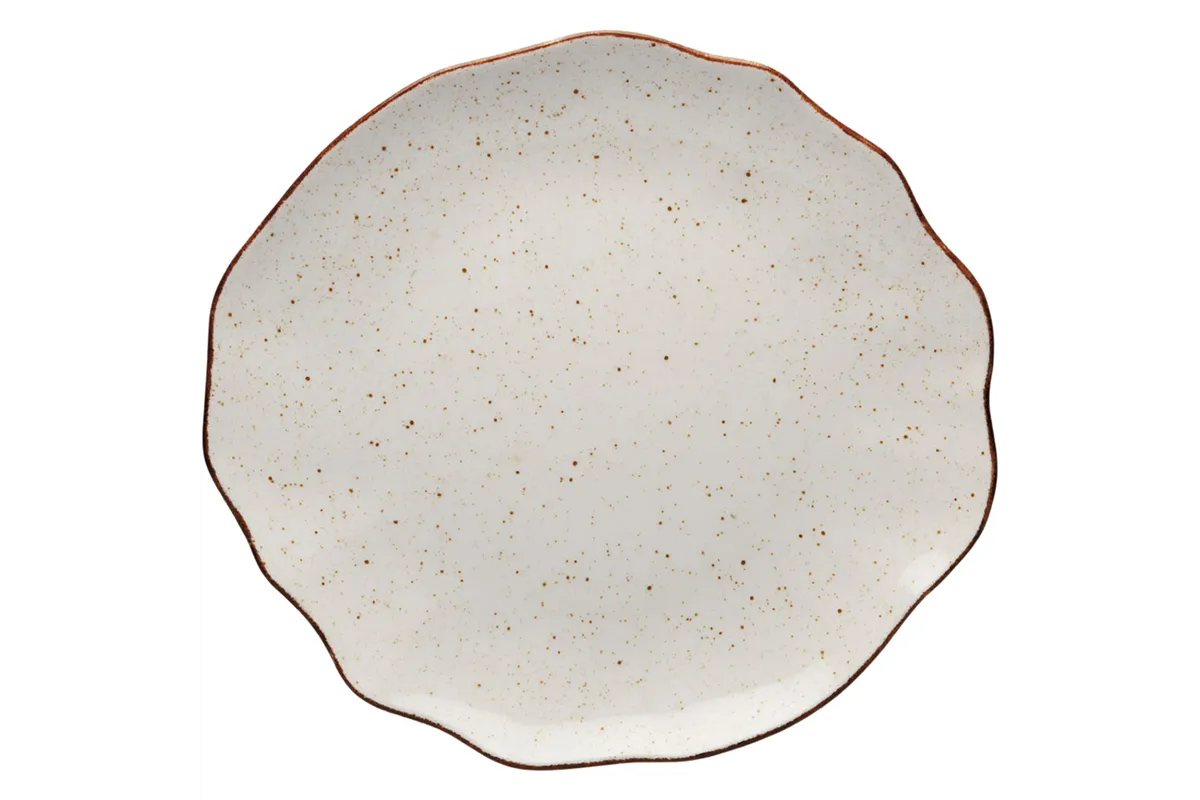 Talerz płytki, kolor beżowy, Stone Age, Ø 330 mm Lubiana 390059