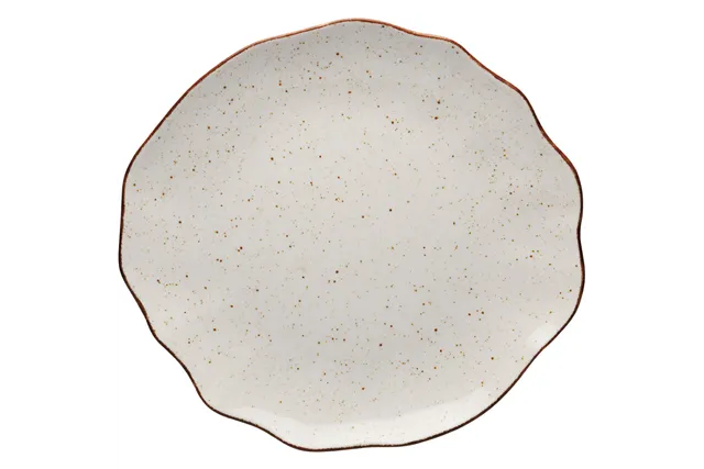 Talerz płytki, kolor beżowy, Stone Age, Ø 330 mm Lubiana 390059