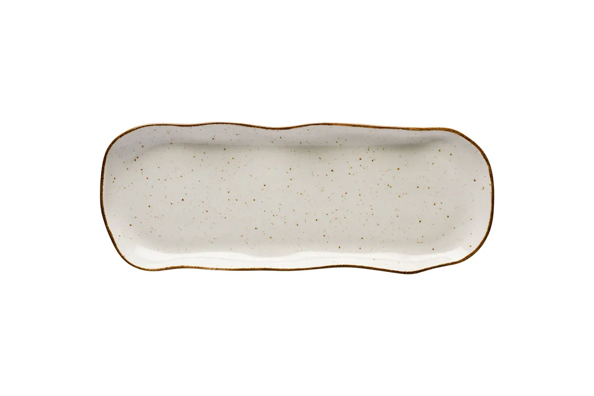 Pólmisek-taca, kolor beżowy, Stone Age, L 350 mm Lubiana 390060