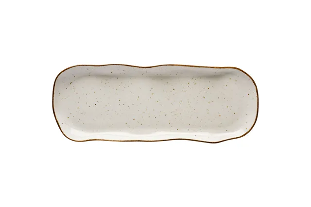 Pólmisek-taca, kolor beżowy, Stone Age, L 350 mm Lubiana 390060