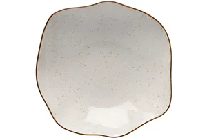 Talerz głęboki, kolor beżowy, Stone Age, Ø 230 mm Lubiana 390061