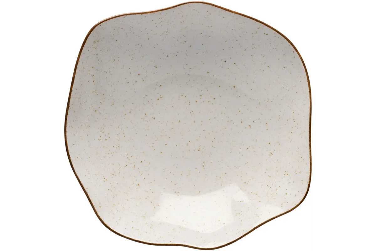 Talerz głęboki, kolor beżowy, Stone Age, Ø 230 mm Lubiana 390061