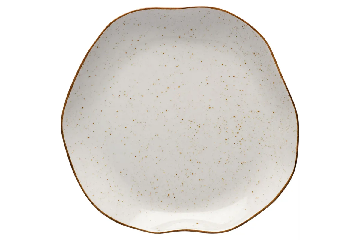 Talerz płytki, kolor beżowy, Stone Age, Ø 250 mm Lubiana 390062
