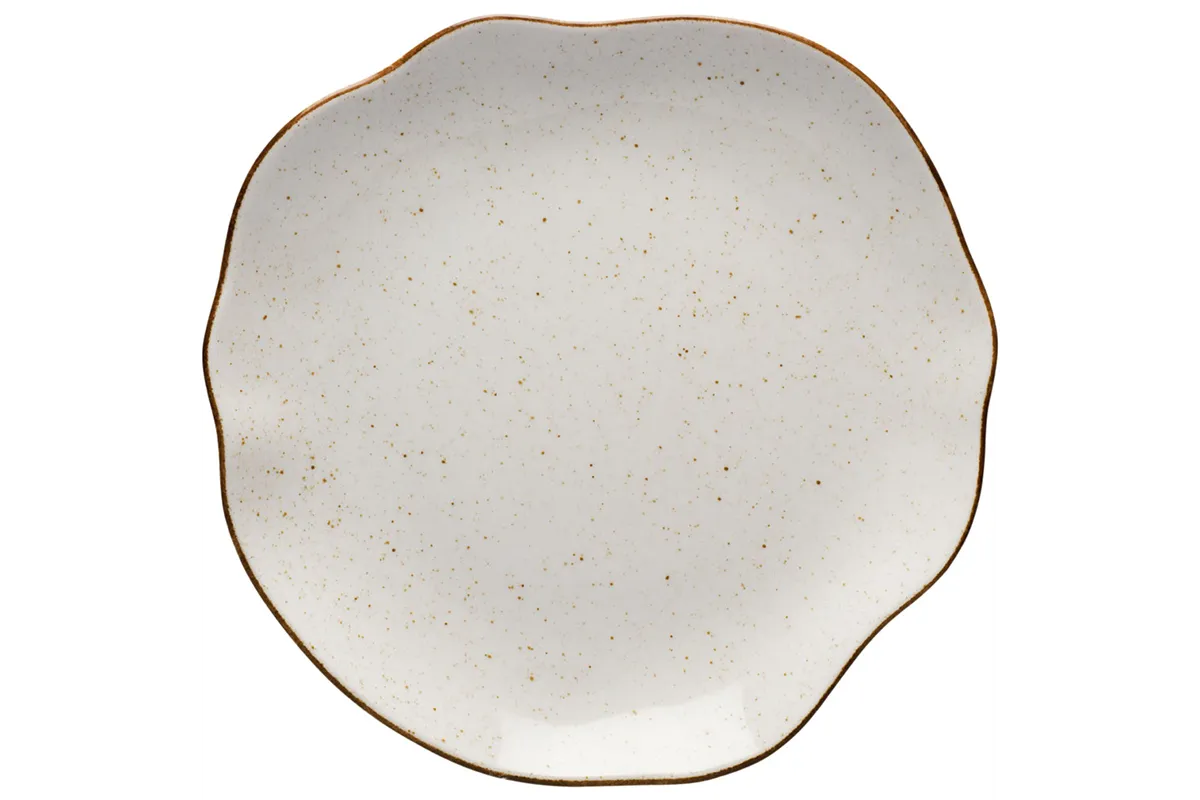 Talerz płytki, kolor beżowy, Stone Age, Ø 280 mm Lubiana 390063