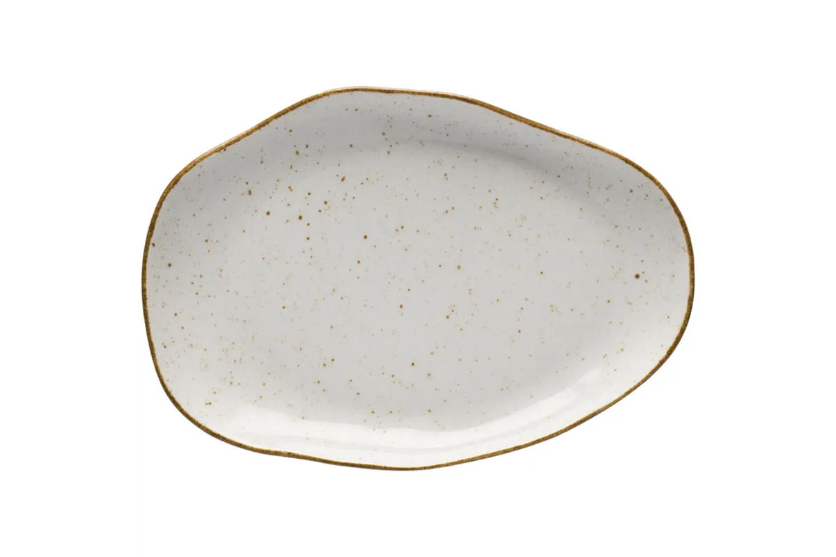 Talerz płytki, kolor beżowy, Stone Age, Ø 210 mm Lubiana 390064
