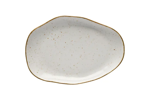 Talerz płytki, kolor beżowy, Stone Age, Ø 210 mm Lubiana 390064