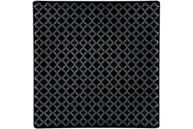 Talerz płytki, kolor czarny, Marrakesz, 305x305 mm Lubiana 390137