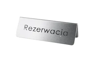 Tabliczka "rezerwacja" Stalgast 486025