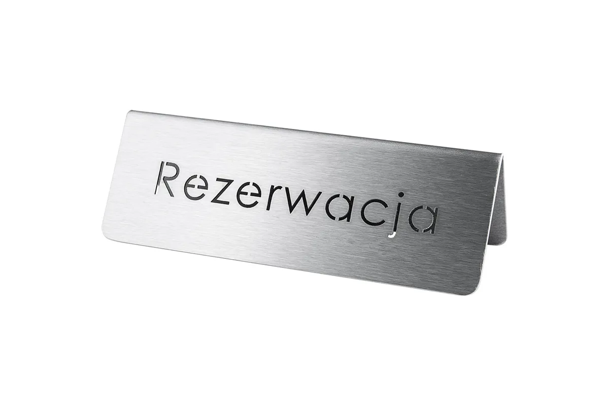 Tabliczka "rezerwacja" Stalgast 486025