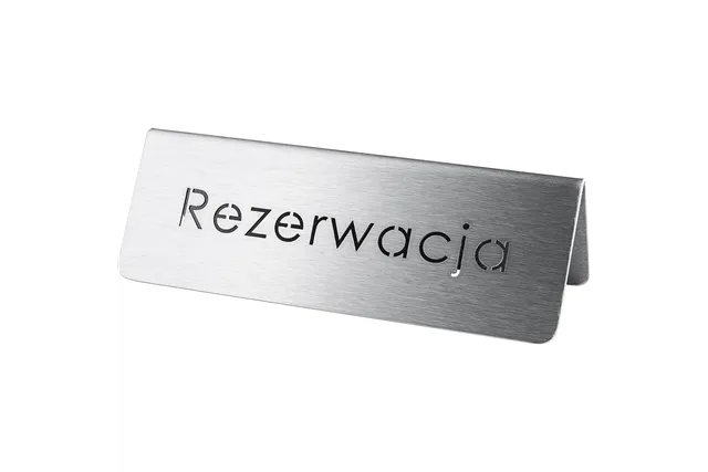 Tabliczka "rezerwacja" Stalgast 486025