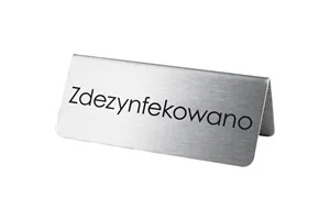 Tabliczka "zdezynfekowano" Stalgast 486026