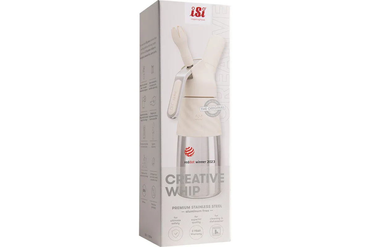 Syfon do bitej śmietany, iSi, Creative Whip, Standard, biały, V 0.5l Isi 500052