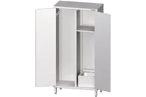 Szafa stalowa porządkowa ze zlewem 1000x500x2000 mm Stalgast 617010