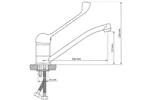 Bateria umywalkowa Stalgast 651110