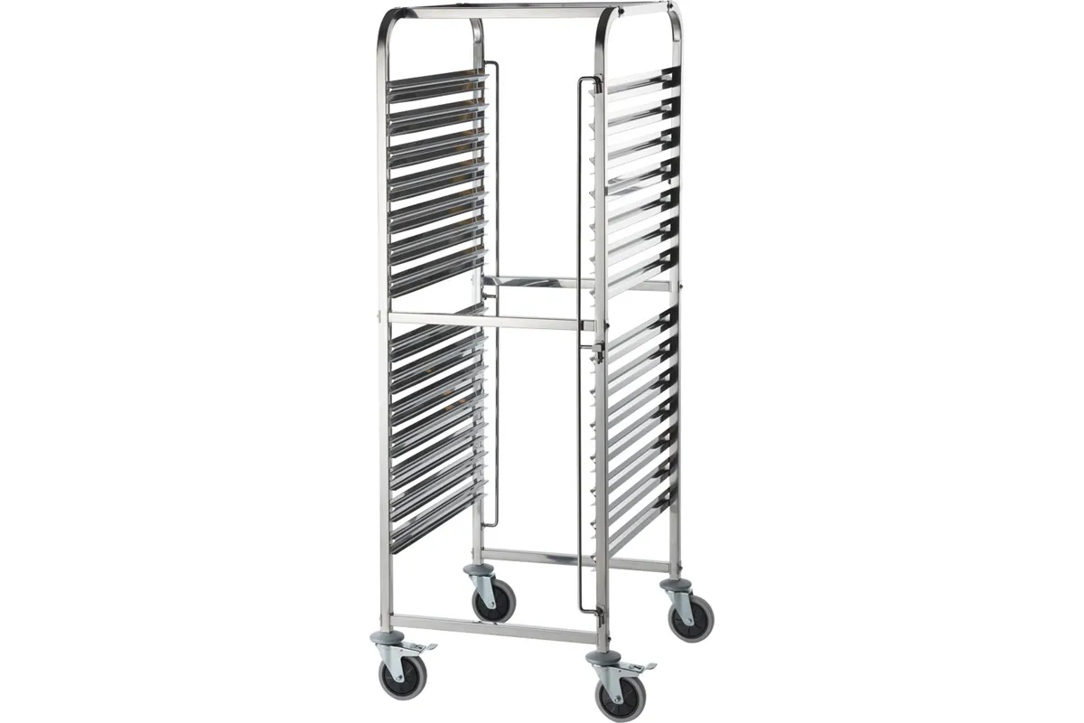 Wózek transportowy ze stali nierdzewnej, 14x GN 2/1 Stalgast 662211