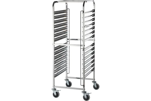 Wózek transportowy ze stali nierdzewnej, 14x GN 2/1 Stalgast 662211