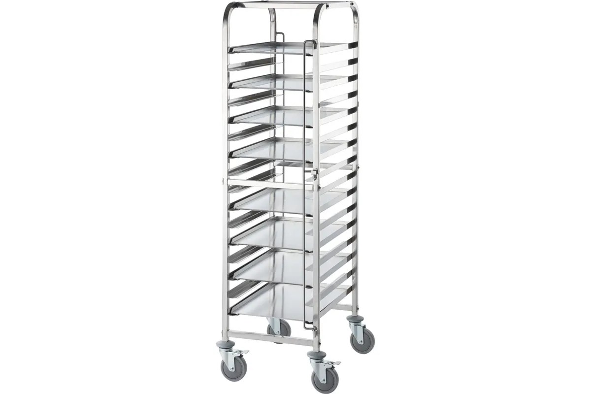 Wózek transportowy ze stali nierdzewnej, 16x 400x600 mm Stalgast 662461