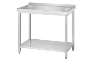 Stół przyścienny z półką 1600x700x850 mm skręcany Gredil 671367