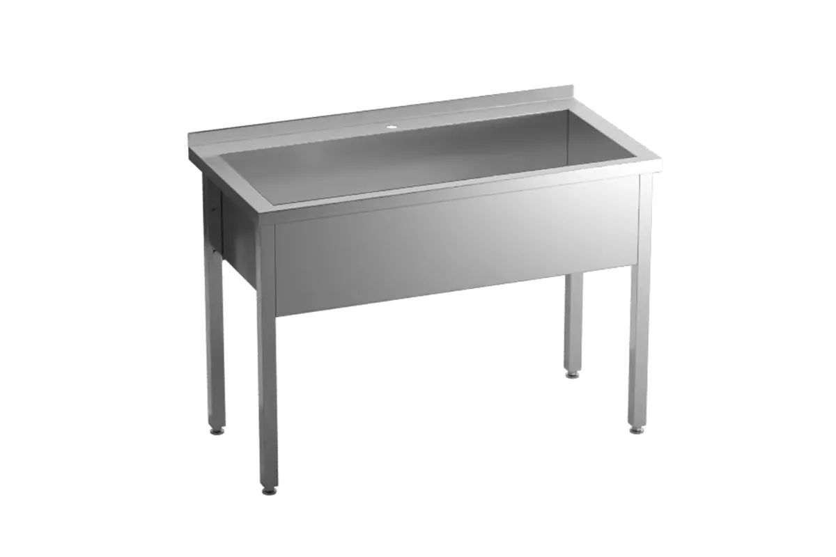 Stół z basenem 1-komorowym skręcany 600x700x850 mm h300 mm Gredil 671467