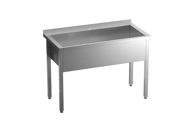 Stół z basenem 1-komorowym skręcany 600x700x850 mm h300 mm Gredil 671467