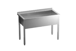 Stół z basenem 1-komorowym 800x600x850 mm h400 mm skręcany Gredil 671686