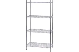 Regał magazynowy chromowany 4 półki 610x455x1800mm Stalgast 680062