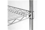 Regał magazynowy chromowany 4 półki 610x455x1800mm Stalgast 680062